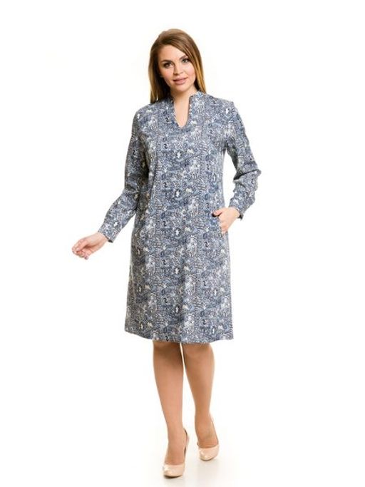 Платье 787 серо-голубой - Novita фото 3