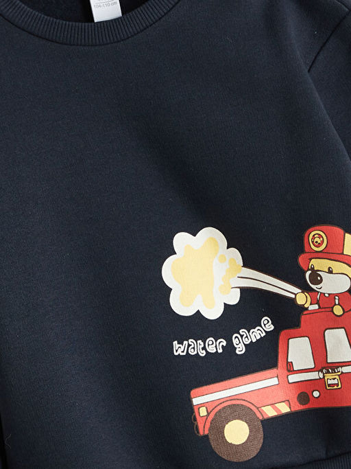 Bisiklet Yaka Erkek ?ocuk Sweatshirt