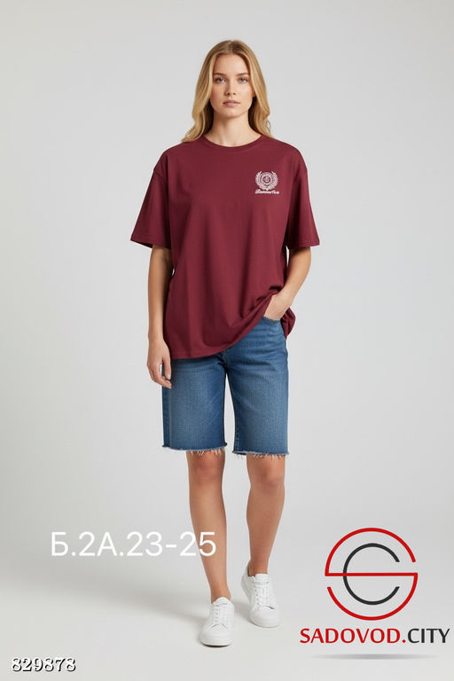 Футболка женская из хлопка