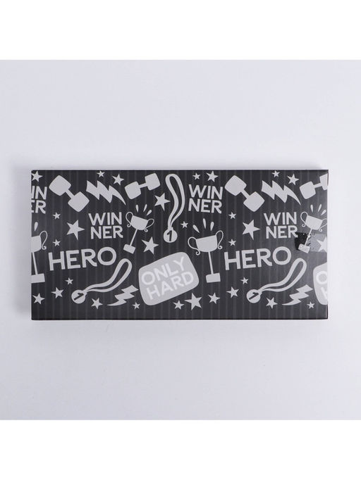 Цена за 5 шт. Коробка для шоколада, кондитерская упаковка, «Самому сильному», 17×8.5×1.5 см