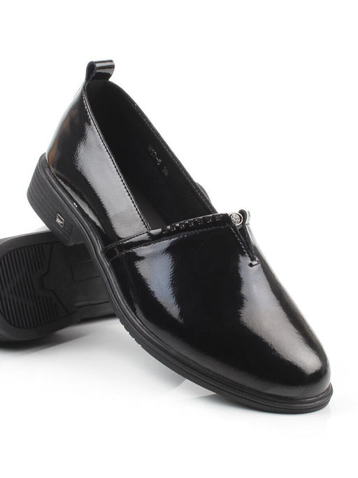 06-M17-5 BLACK Туфли женские (натуральная кожа)
