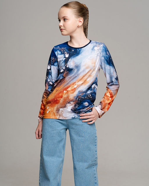 Дизайнерский детский лонгслив SAHAR art lab