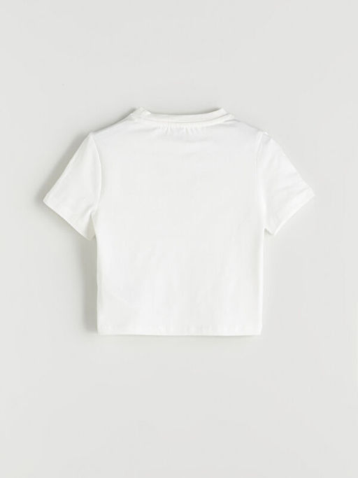 Bisiklet Yaka K?z ?ocuk Ti??rt