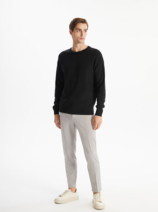 Bisiklet Yaka Erkek Triko Kazak