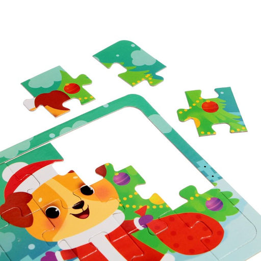 Пазлы 4 в 1 Медвежонок и друзья, 4, 6, 9, 12 элементов - Puzzle time фото 8