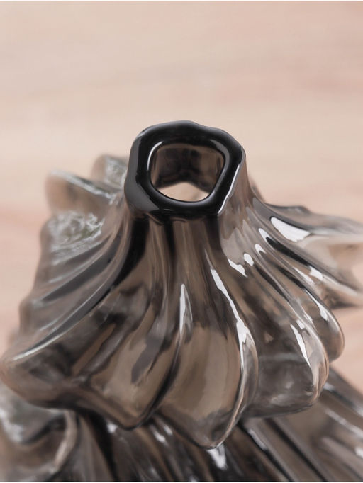 Ваза «Одри», d=2.5 см, 26×12.5 см, стекло, чёрная