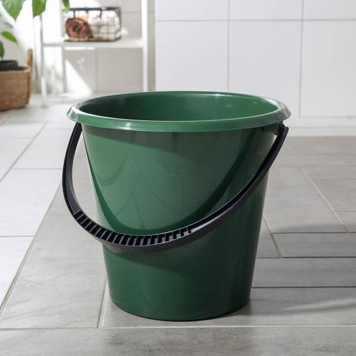Ведро хозяйственное, 15 л, пластик, МИКС