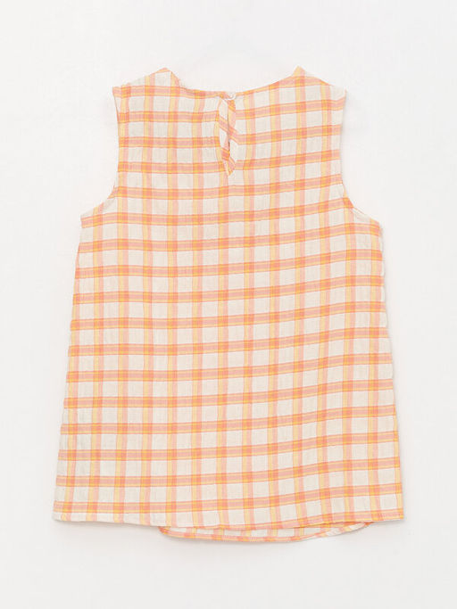 Bisiklet Yaka Desenli Poplin K?z ?ocuk Bluz - Waikiki фото 3