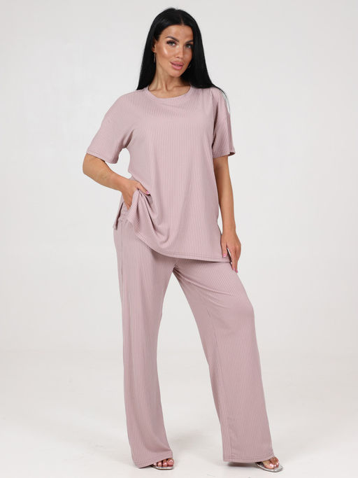 423 ПИЖАМА ЖЕНСКАЯ (брюки) (Пудра) - А-дина фото 2