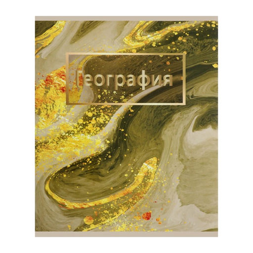 Цена за 4 шт. Тетрадь предметная Мрамор светлый 48 листов в клетку География, со справочным материалом, обложка мелованный картон, УФ-лак, блок офсет