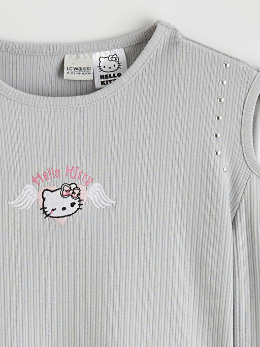Bisiklet Yaka Hello Kitty Nak??l? K?z ?ocuk Sweatshirt - Waikiki фото 3
