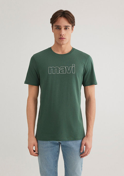 Mavi Logo Bask?l? Yesil Tisort фото 4