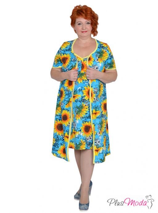 Сорочка Модель №1211 размеры 44-84 - Plusmoda фото 6