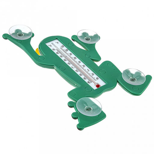 Термометр уличный +50-40С "Лягушка" 23,5х17,5см, на присосках, пластик, в п/эт пакете на картоне (Китай)