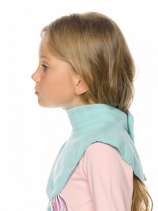 PELICAN,шарф для девочек в виде манишки, Лазурный