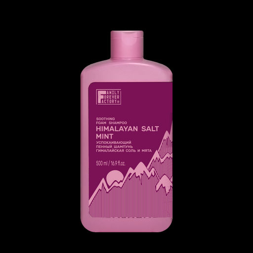 Family Forever Hair Pure Boom Шампунь Пенный успокаивающий Гималайская соль и мята 500мл
