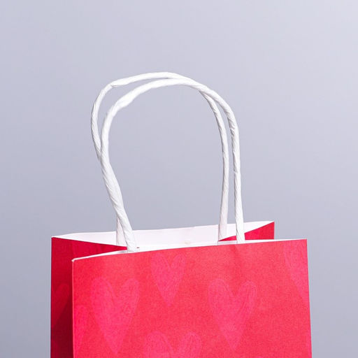 Пакет подарочный крафтовый Я тебя люблю, 12 21 9 см - Дарите счастье фото 3