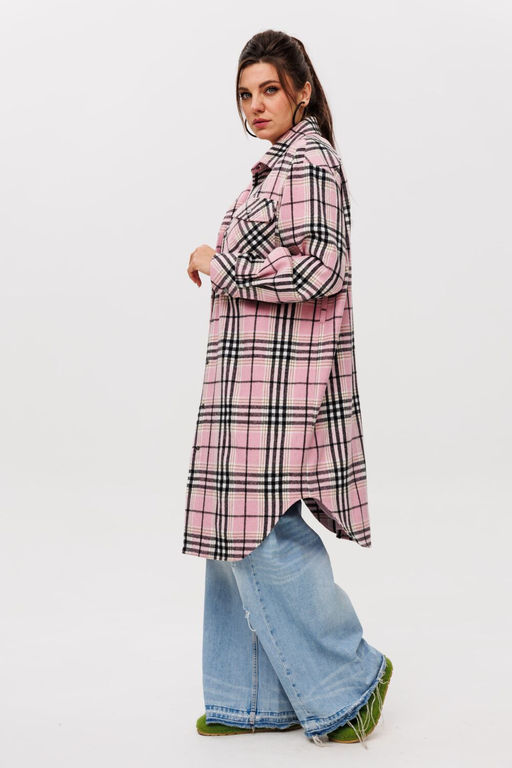 Пальто ANELLI 1338 розовый кизил  фото 5