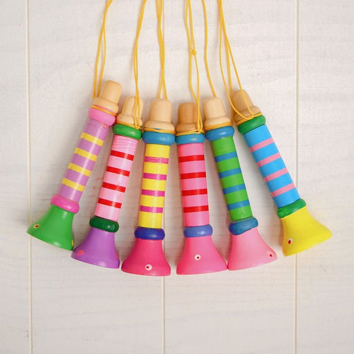 Музыкальная игрушка Дудочка на веревочке, высокая, цвета МИКС - Лесная мастерская фото 2