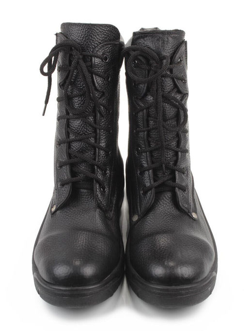 05-9010 BLACK Ботинки зимние мужские (натуральная кожа, искусственная кожа, искусственный мех)