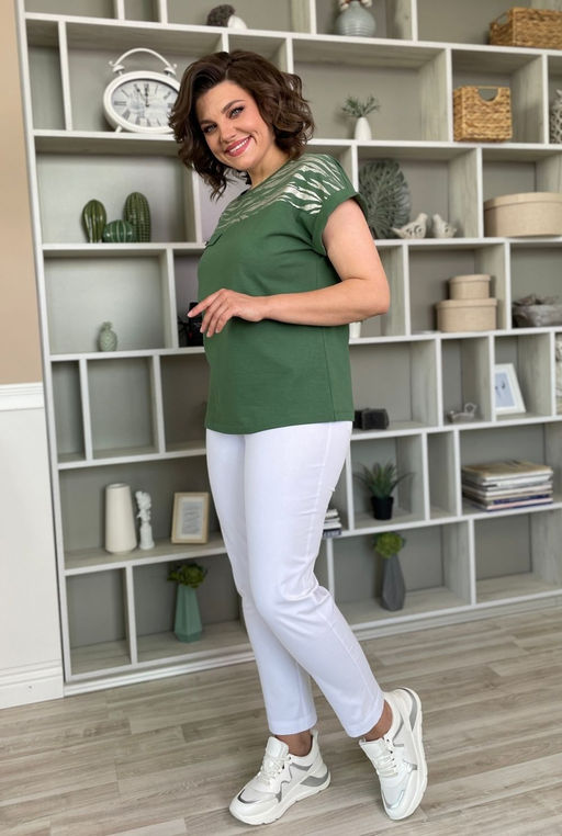 Футболка Rumoda 2135 зеленый/короткий рукав  фото 7