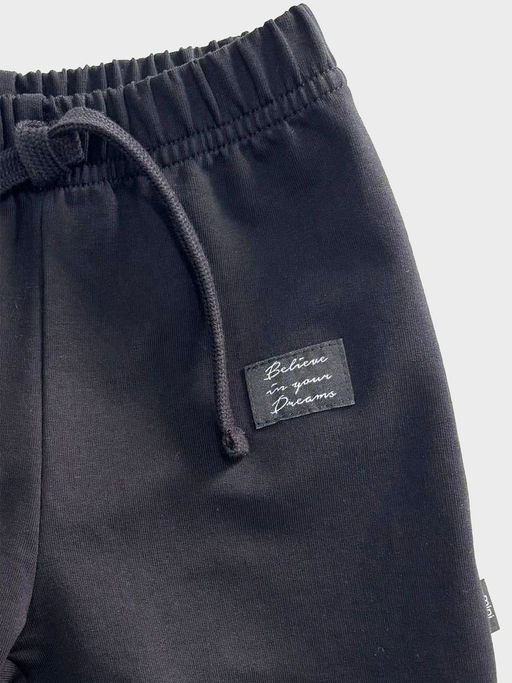 Спортивные штаны на резинке 22-0517 черный|зеленый - Mini maxi фото 23