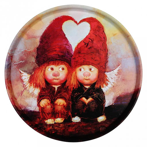 Поднос металлический Ещё раз про любовь д33см, круглый (Россия)