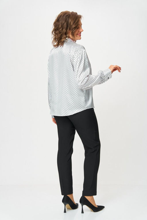 Блуза Svetlana Style 2173 белый+горох