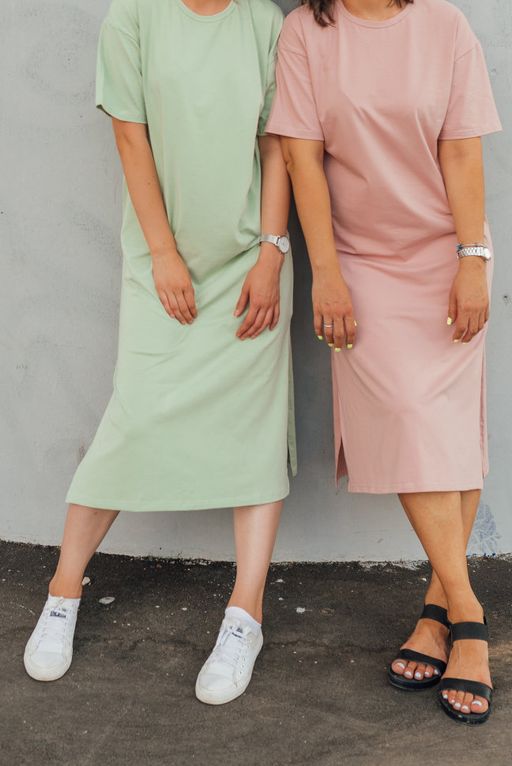 платье миди ПЛОТНЫЙ ХЛОПОК 95% - Knitka wear фото 5