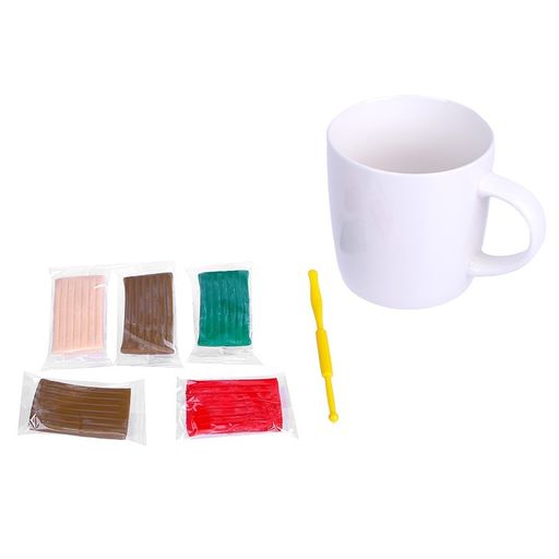 Набор для декора кружки полимерной глиной Зайка с подарком - Школа талантов фото 5