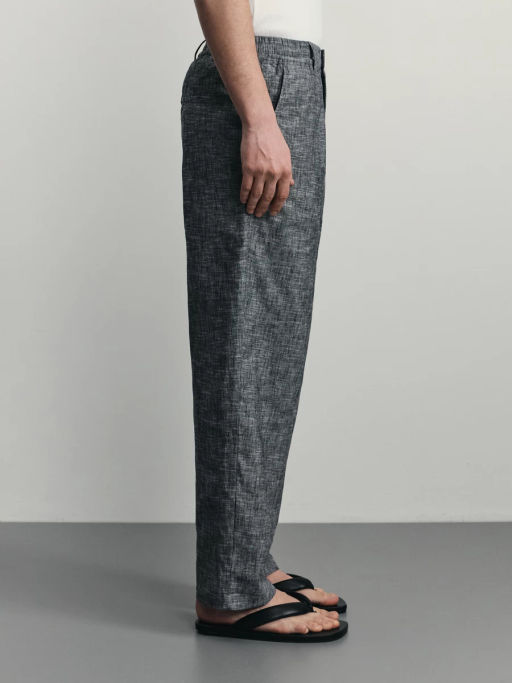 Брюки relax fit со льном / Zarina  фото 3