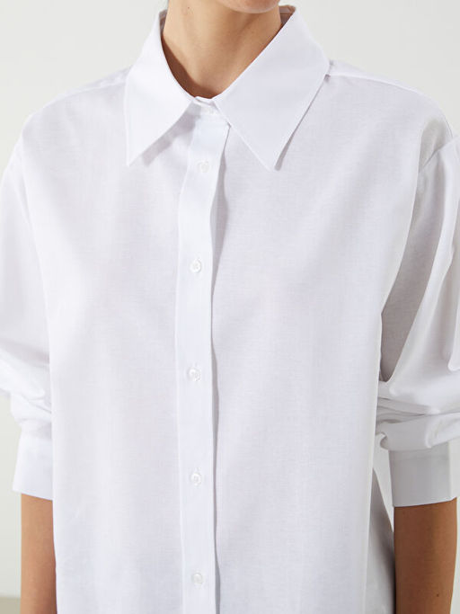 Oversize Poplin Kad?n G?mlek Tunik