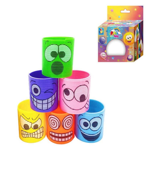 Пружинка."Радуга-Дуга Эмоции" 6 видов 7,5х7,5 см в ассорт. в кор арт.Т22586