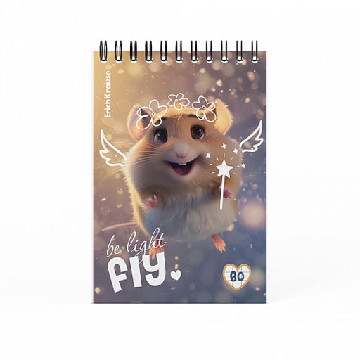 Цена за 4 шт. Блокнот на спирали ErichKrause Fluffy, А6, 60 листов, клетка_MIX-PACK фото 5