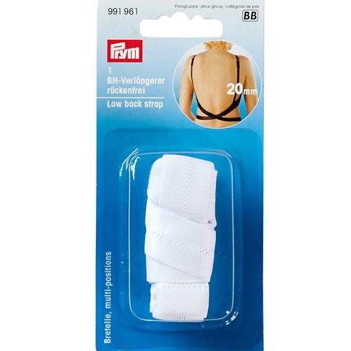Застежка PRYM 991961 удлинитель застежки полиэстер 20 мм 1 шт СК/Распродажа белый