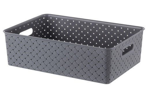 Корзинка с крышкой 7,5 л 35*24,5*10,5 см Береста серая (модель 5221/18) - Elan gallery фото 4