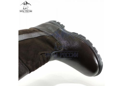 Мини-монголки мужские темно-коричневые, литая подошва, - Мирунт фото 14