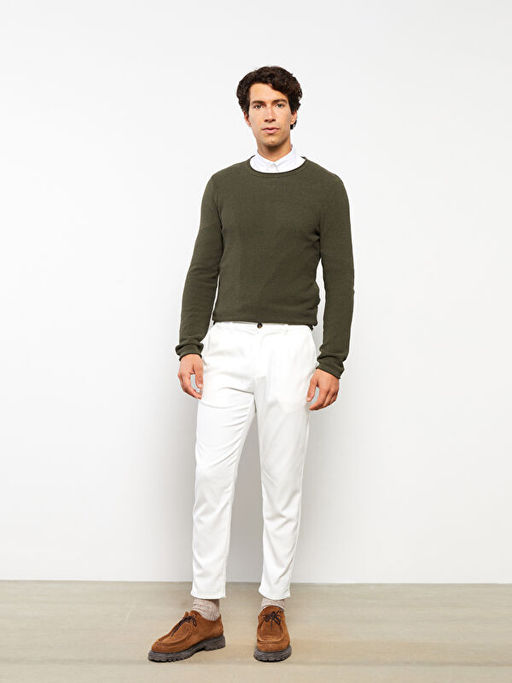 Bisiklet Yaka Erkek Triko Kazak