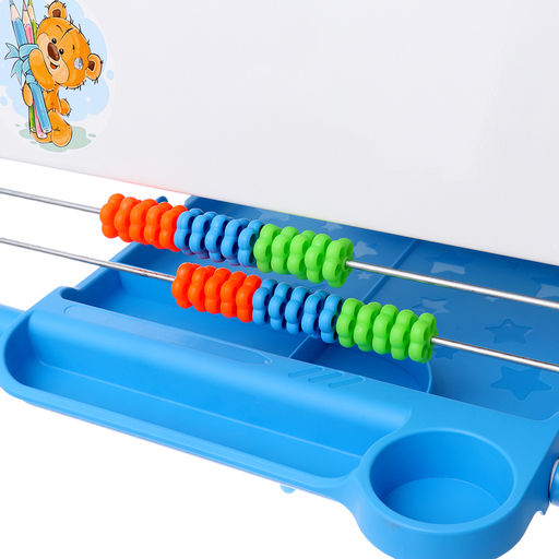 Мольберт детский двусторонний «Доска знаний», регулируется по высоте, учебные принадлежности, голубой