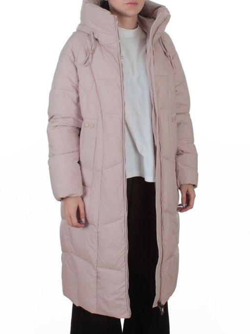 8855 PINK POWDER Пальто зимнее женское (200 гр. холлофайбер)