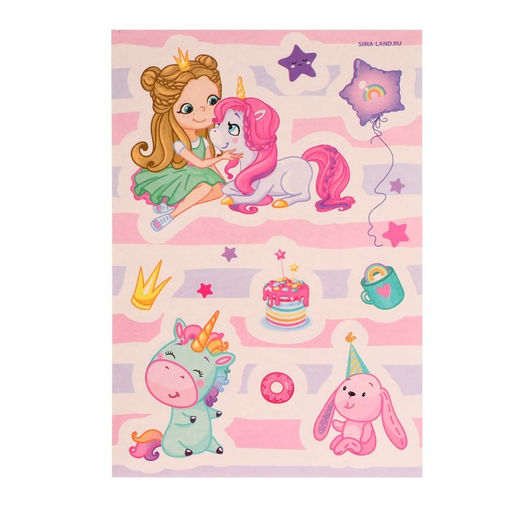 Блокнот-гравюра Принцесса и единорог, 10 листов, штихель - Школа талантов фото 3