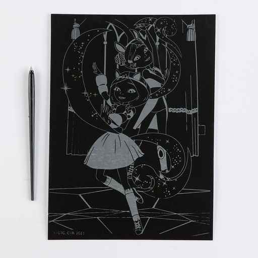 Гравюра для девочки «Царевны. Дарья и Алёнка», 18 × 24 см