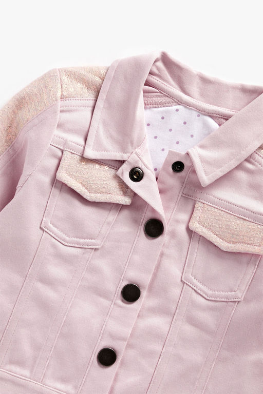 Mothercare / Хлопковая легкая куртка с пайетками  фото 3