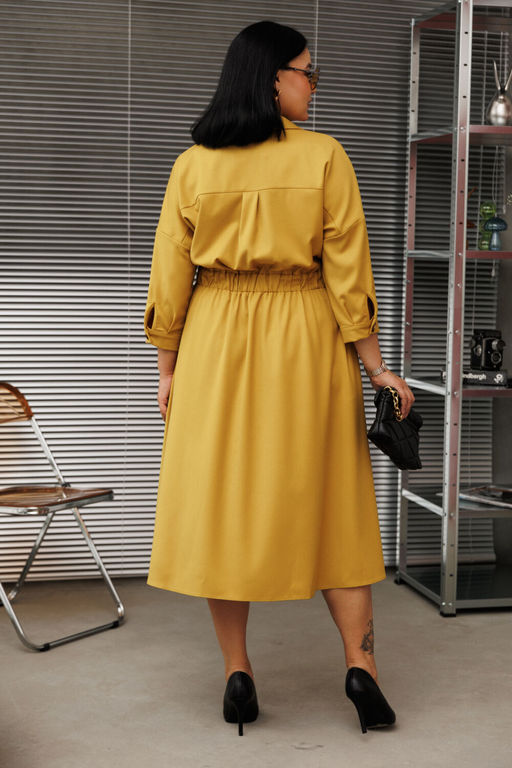 Платье Anastasia 1229.1 горчица