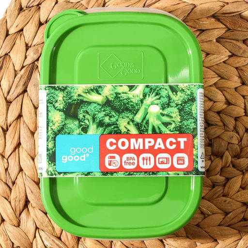 Цена за 2 шт. Набор контейнеров для еды Good & Good, 450 мл, 2 шт., пластик, МИКС