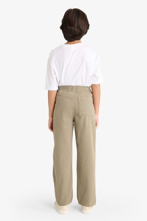 %100 Pamuk Beli Lastikli Gabardin Pantolon Erkek _ocuk - Defacto фото 6