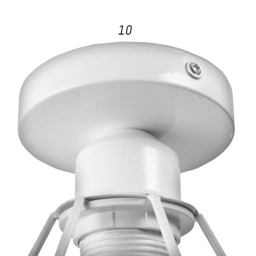 Люстра потолочная BayerLux «Адри», 1×60 Вт, E27, белый, 16×16×18 см