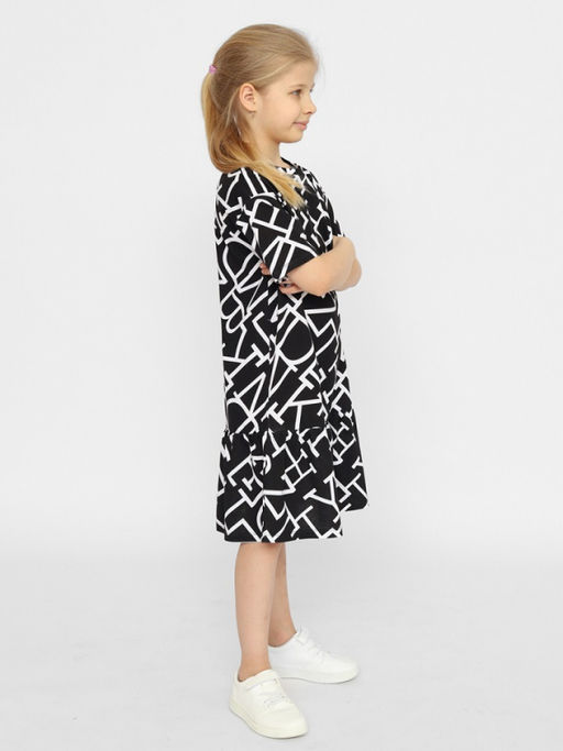 CRB wear/CSJG 63587-22-378 Платье для девочки,черный/Ex.Cherubino  фото 3