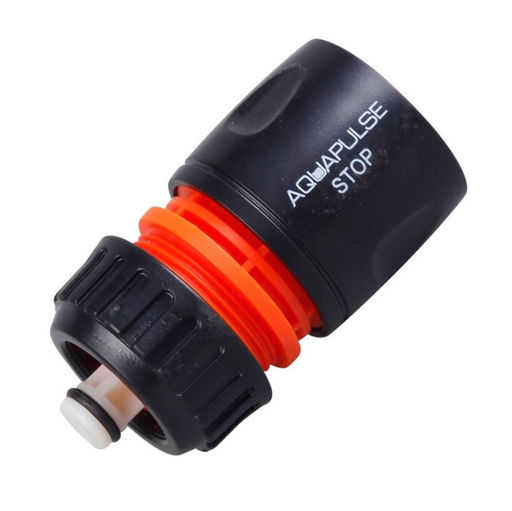 Коннектор (быстросъем) со стопом для шланга 1/2"-5/8" п/эт АР1003