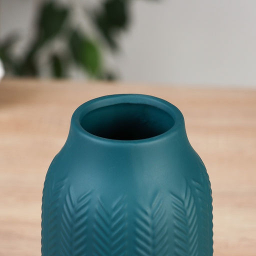 Ваза для цветов «Гедеон», d=6 см, 20.5×9.5 см, керамика, зелёная